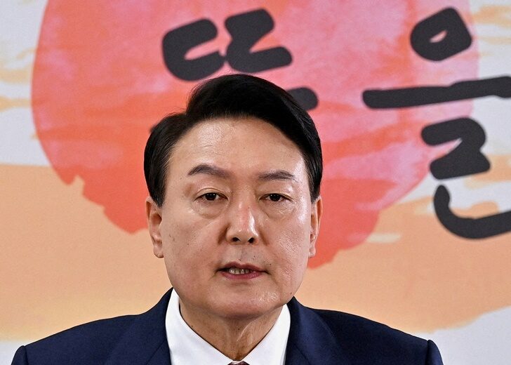 FILE PHOTO: South Korea's president-elect Yoon Suk-yeol holds a news conference about his presidential office's relocation plans, in Seoul