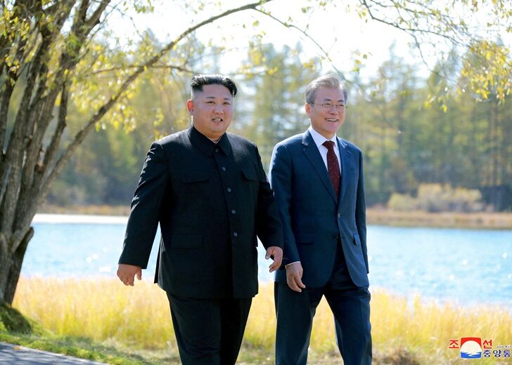 FILE PHOTO: North Korea's Kim offers rare praise for South's departing Moon
