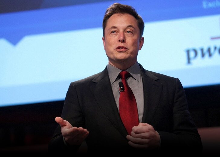 FILE PHOTO: Elon Musk talks at the Automotive World News Congress at the Renaissance Center in Detroit