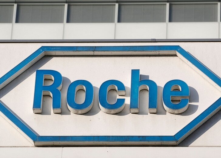FILE PHOTO: Logo of Swiss drugmaker Roche is seen in Basel