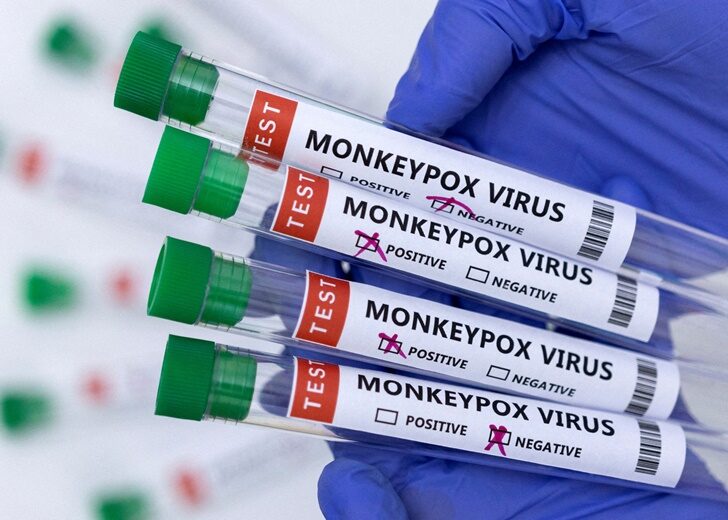 FILE PHOTO: Illustration shows test tubes labelled