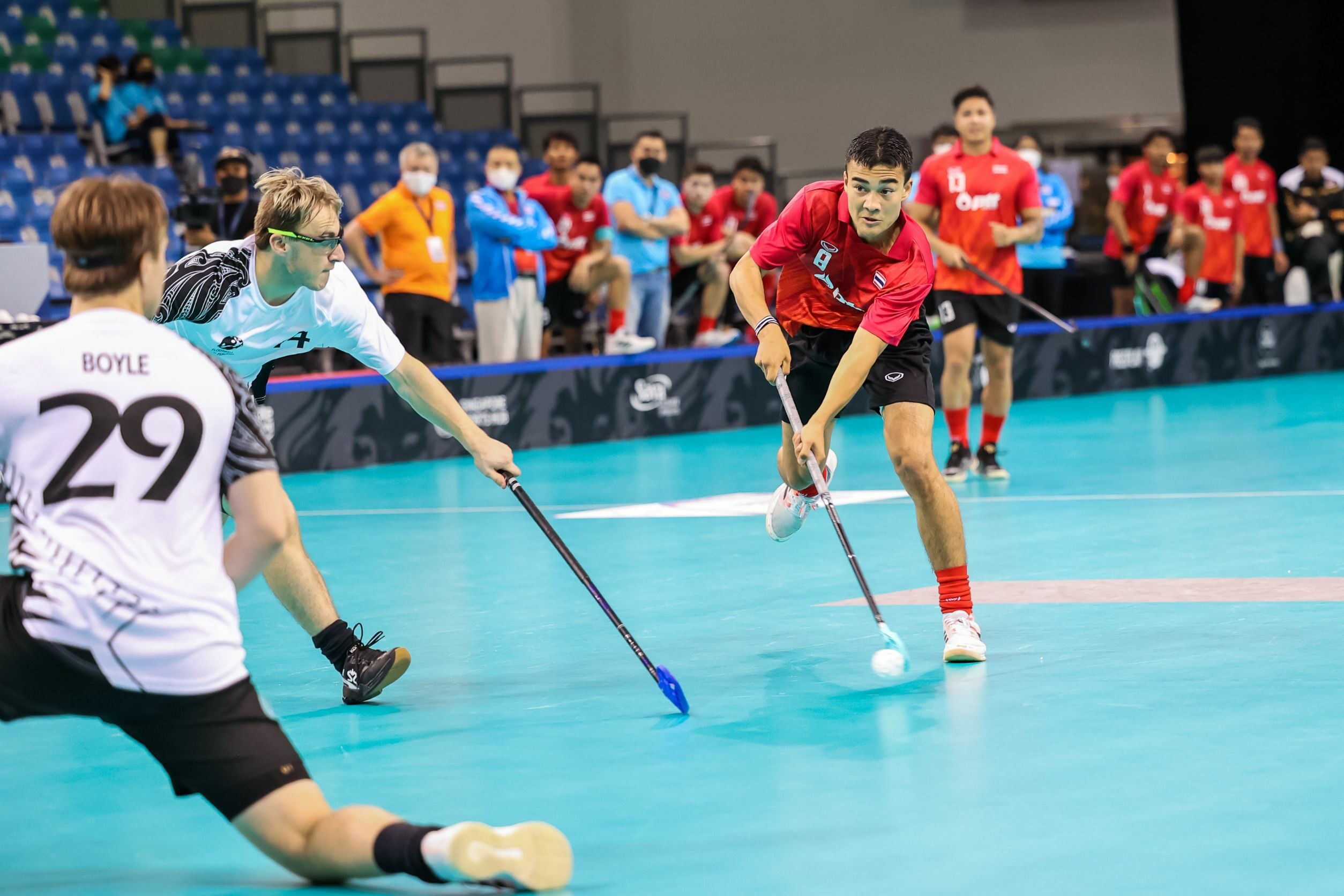 Thai floorball defeats New Zealand 101, opens the Asian match, hunts