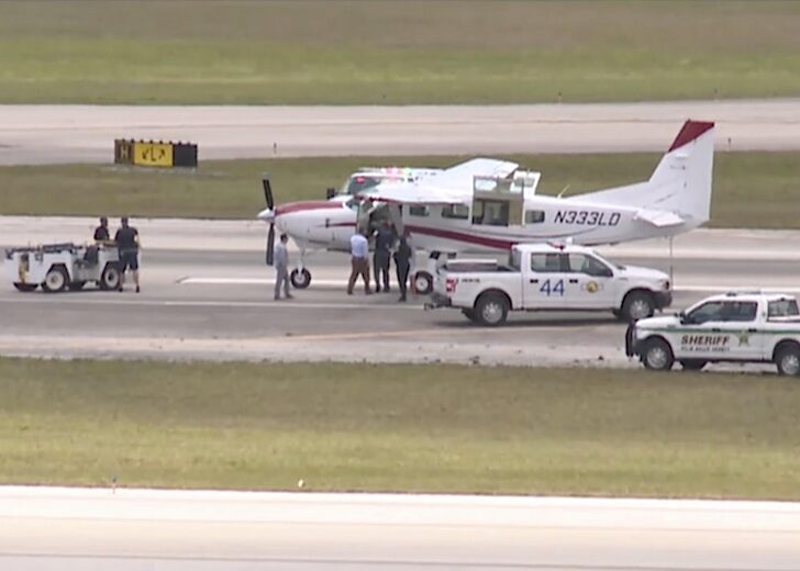 Passenger Lands Plane