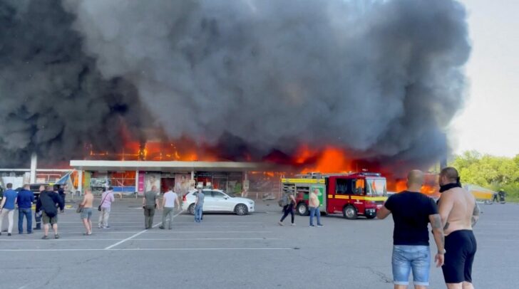 Russia's attack on Ukraine continues, in Kremenchuk