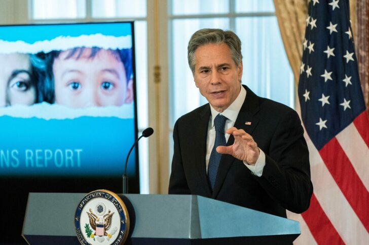 Blinken releases annual report on human trafficking