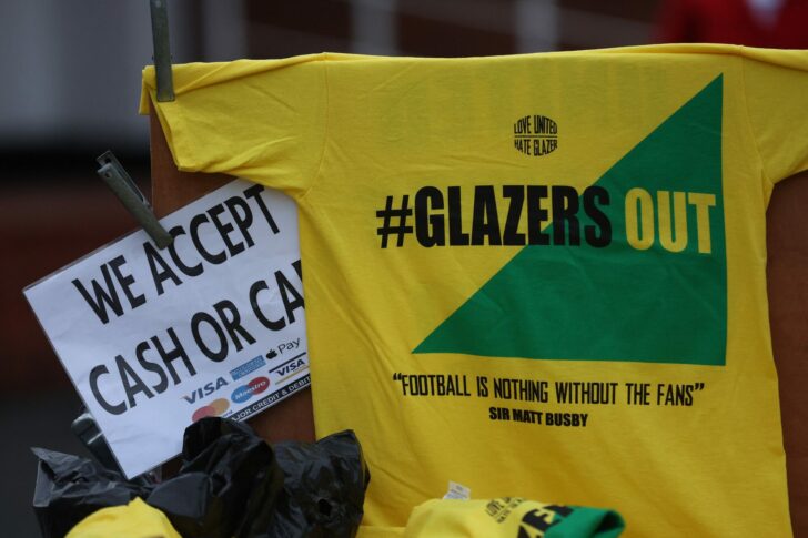 Premier League - Manchester United fans protest ahead of Liverpool match
