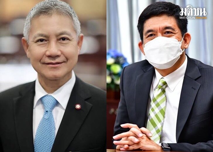 นายพศวัจน์ กนกนาก ประธานศาลอุทธรณ์(ซ้าย) นายจีระพัฒน์ พันธุ์ทวี เลขาธิการสำนักงานศาลยุติธรรม (ขวา)