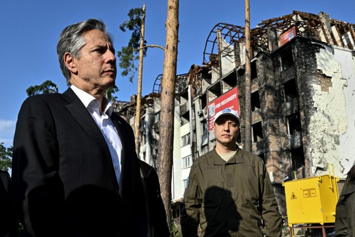U.S. Secretary of State Antony Blinken visits Irpin