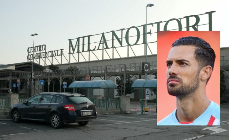 The site where several were injured, including Monza's football player Pablo Mari, after a stabbing incident in Assago