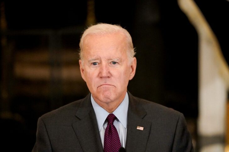 U.S. President Biden and Vice President Harris attend a meeting at the White House