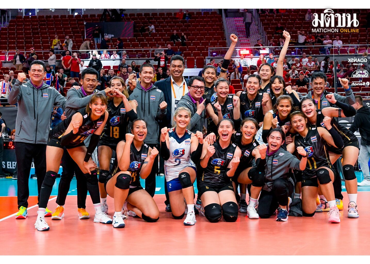 บทสรุปวอลเลย์บอลสาวครองใจคนไทยทั้งชาติจบอันดับ 7 กลุ่ม F – อันดับโลกหล่นเบอร์ 15