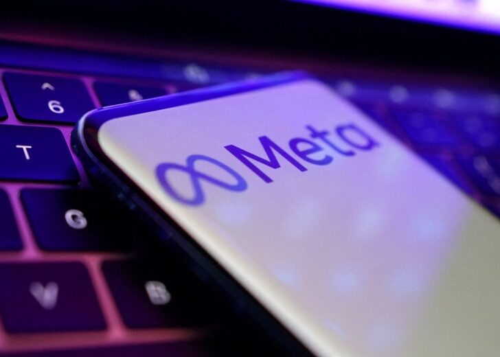 FILE PHOTO: Illustration shows Meta logo