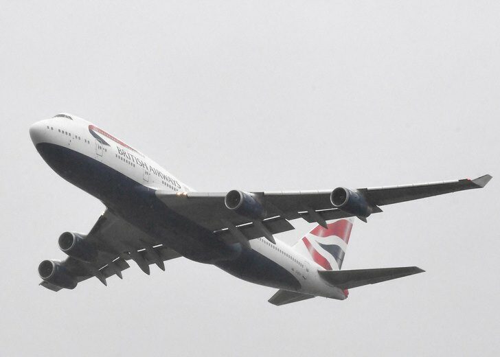FILE PHOTO: British Airways Boeing 747 leaves London Heathrow airport