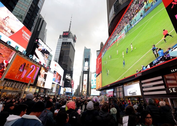 FIFA World Cup Qatar 2022 - Fans in New York watch England v United States