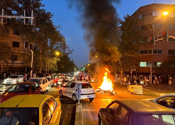 FILE PHOTO: Protest over the death of Mahsa Amini, in Tehran