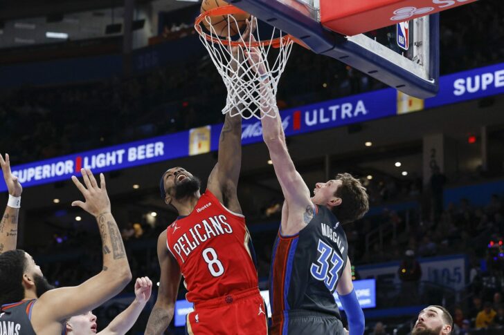 NBA: New Orleans Pelicans at Oklahoma City Thunder