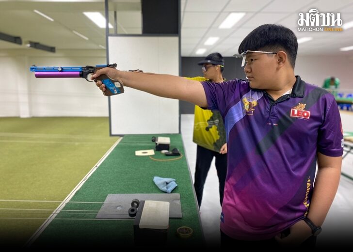 เกียรติกุล ลั่นไกแม่นยำ คว้าทองปืนสั้นอัดลมชาย ศึกกีฬา นร. เทียนนกแก้วเกมส์