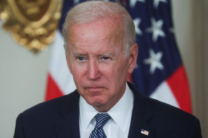 U.S. President Joe Biden signs