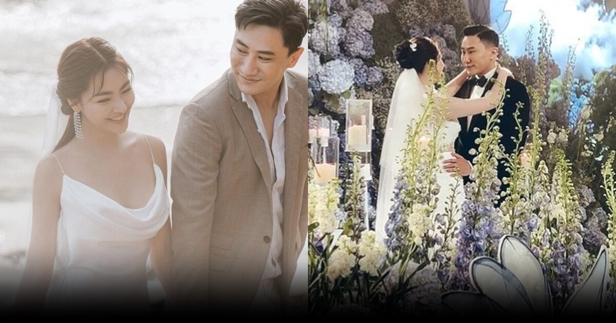 อลังการ ‘เสี่ยโบ๊ท’ ควงคู่ ‘พราวฟ้า’ เข้าพิธีวิวาห์ คนในวงการร่วมยินดีพรึบ