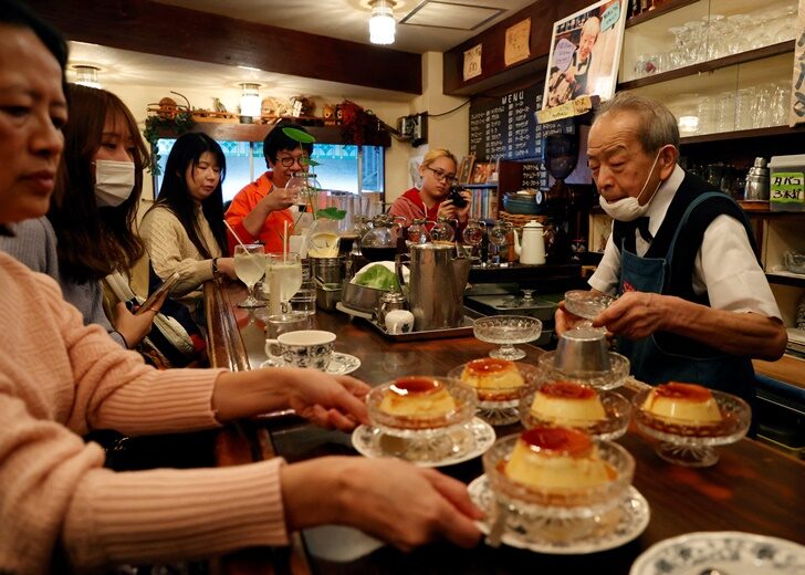 TikTok famous Tokyo coffee shop draws returning tourists hungry for pudding