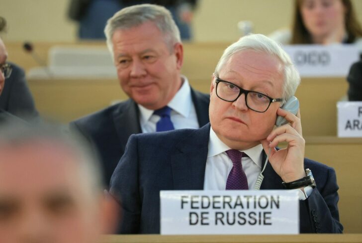 Russian Deputy Foreign Minister Ryabkov attends the Human Rights Council at the United Nations in Geneva
