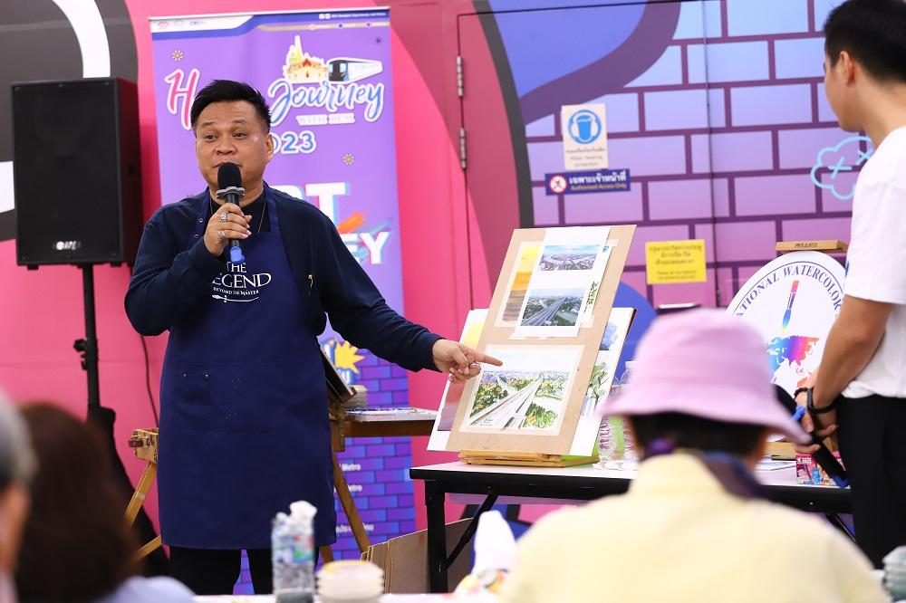ตวัดพู่กัน บันทึกสีน้ำ เล่าเรื่องรอบราง