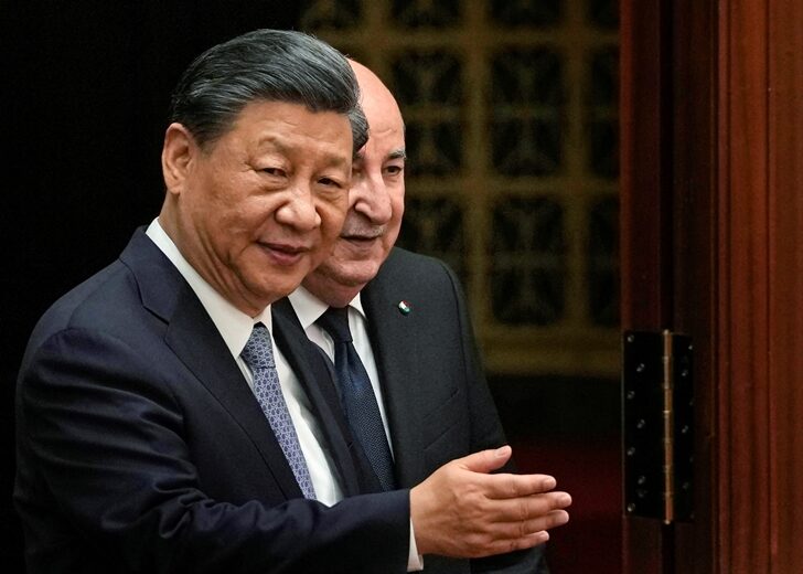 Algerian President Abdelmadjid Tebboune visits China