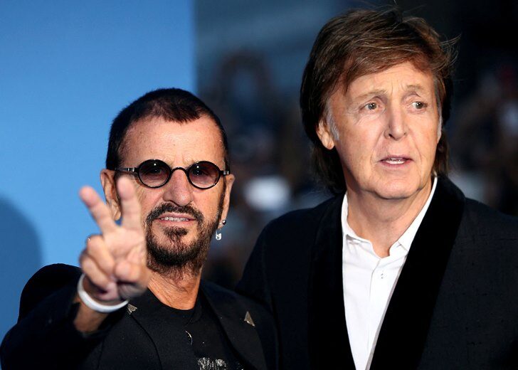 FILE PHOTO: Former Beatles Ringo Starr and Paul McCartney attend the world premiere of 'The Beatles: Eight Days a Week - The Touring Years' in London
