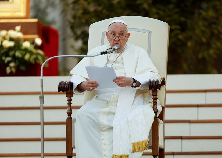 Prayer vigil in Saint Peter's square at the Vatican