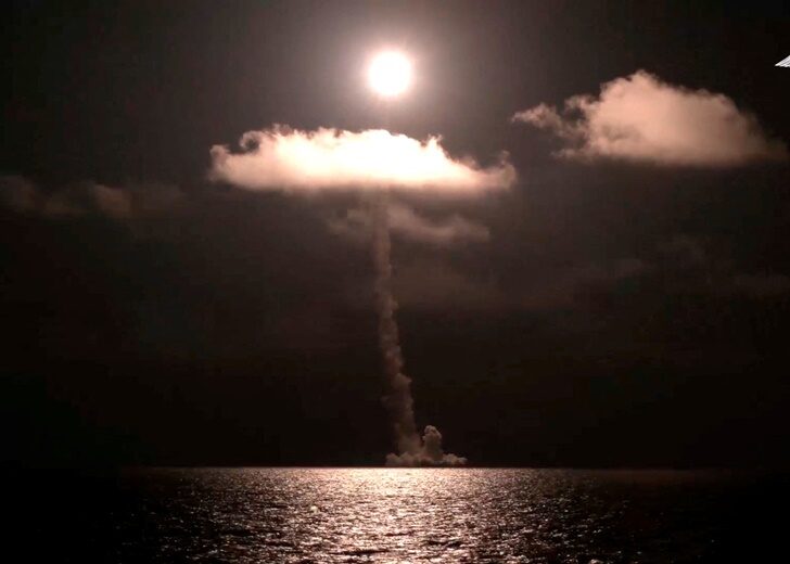Russia's new nuclear submarine test launches Bulava missile in White Sea