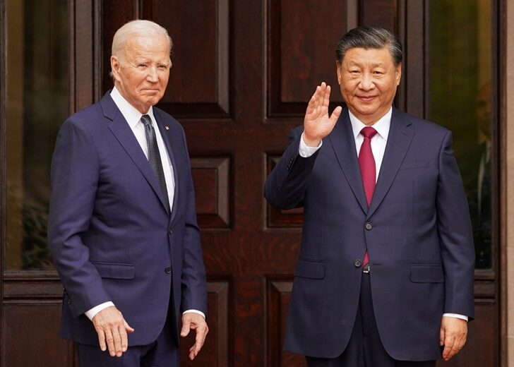 U.S. President Joe Biden meets with Chinese President Xi Jinping on the sidelines of APEC summit, in Woodside
