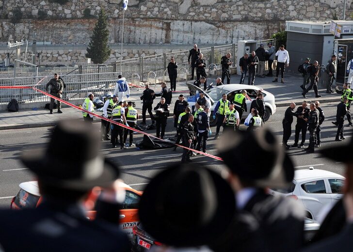 Aftermath of a violent incident in Jerusalem