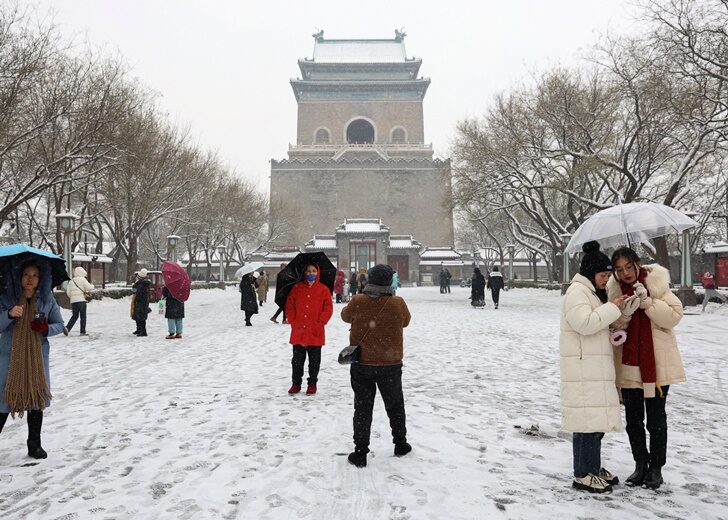 Snowfall in Beijing