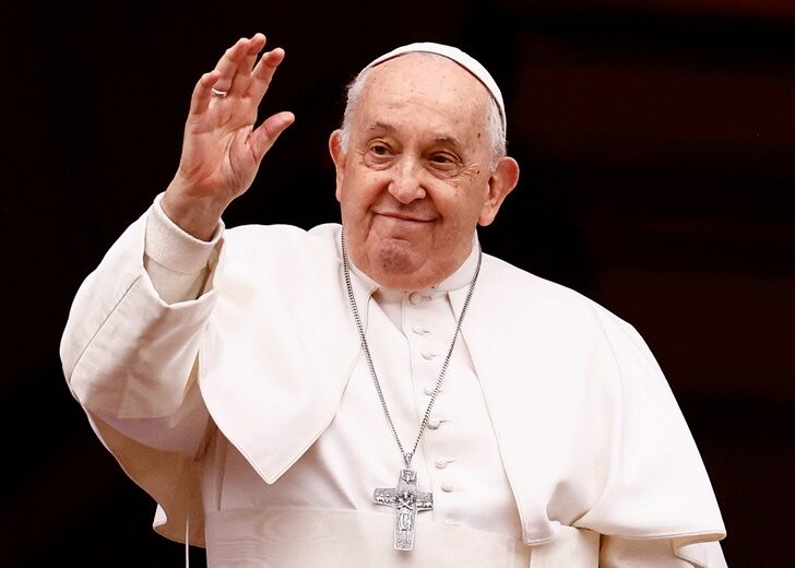 Pope Francis delivers his traditional Christmas Day Urbi et Orbi message at the Vatican