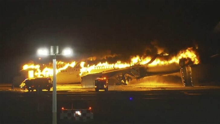 Japan Plane Fire