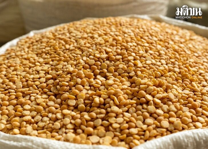 Split,Yellow,Peas,In,A,Market,Bag