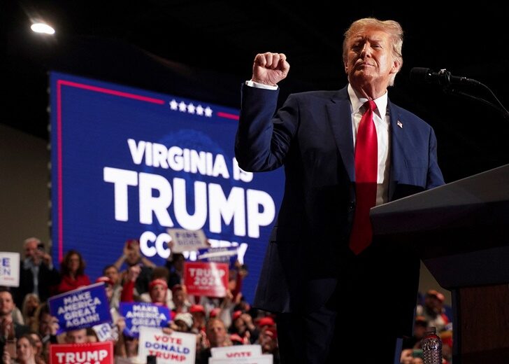 Republican presidential candidate and former U.S. President Donald Trump holds rally in Richmond