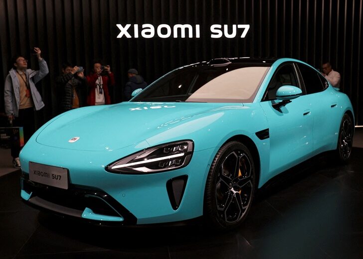 FILE PHOTO: Event on Xiaomi's EV in Beijing