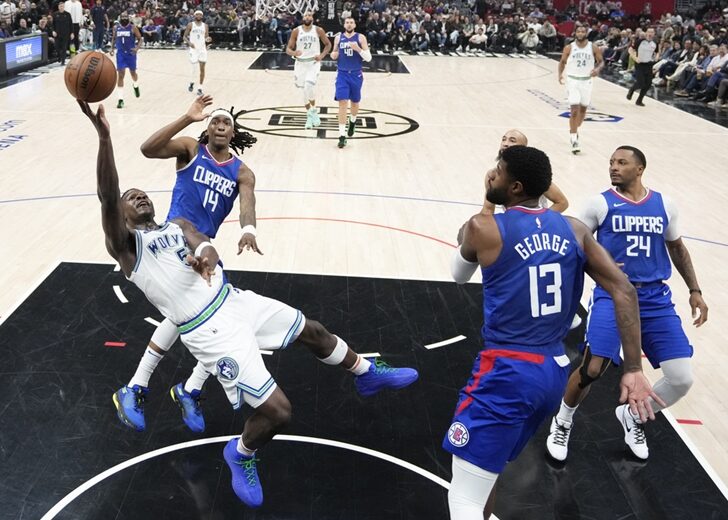 Timberwolves Clippers Basketball