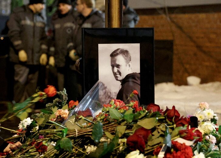 FILE PHOTO: Funeral of Russian opposition leader Alexei Navalny