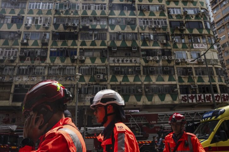 CORRECTION Hong Kong Fire
