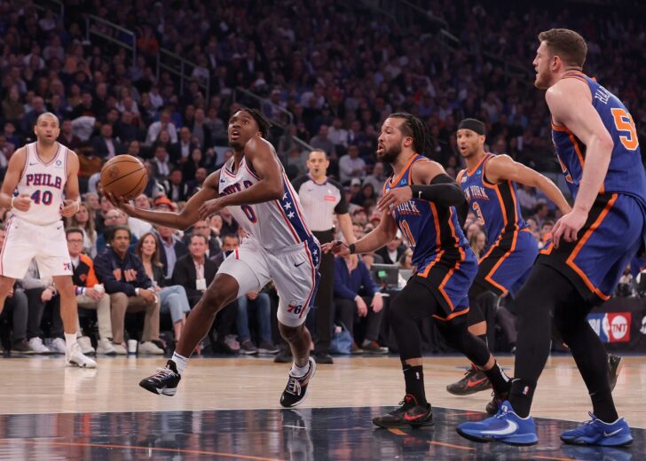 NBA: Playoffs-Philadelphia 76ers at New York Knicks