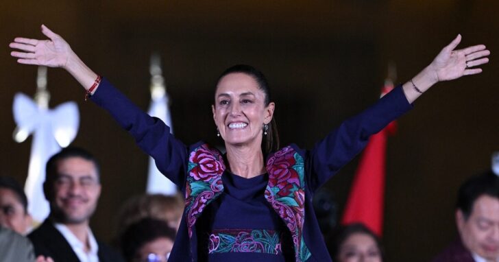 MEXICO-ELECTION-VOTE-SHEINBAUM