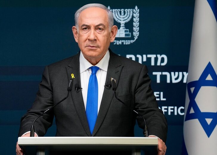 Israeli PM Netanyahu speaks during a news conference in Jerusalem