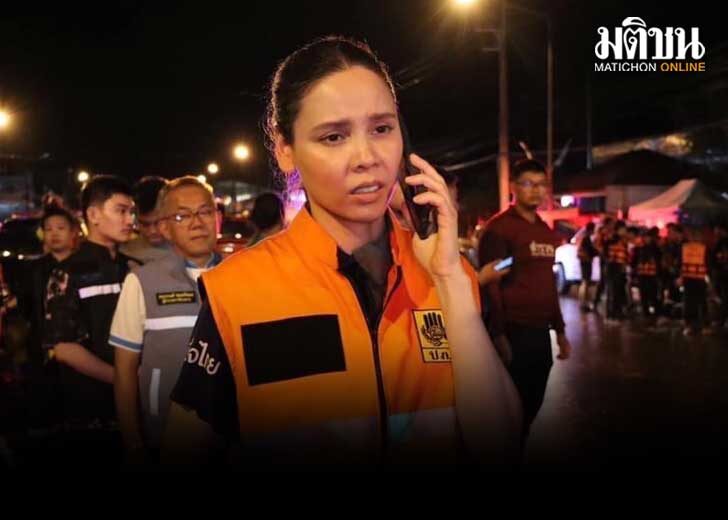 ซาบีดา ลุยช่วย 10 นักท่องเที่ยวติดน้ำป่าในรีสอร์ท เร่งเปิดเส้นทางสัญจร อ.บ้านไร่ อุทัยฯ