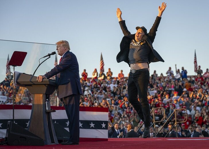 Republican presidential nominee Donald Trump holds a rally at site of first assassination attempt