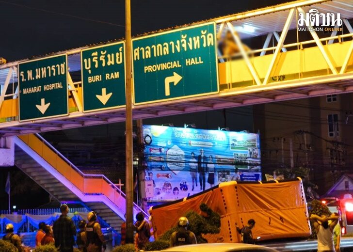 ช่วยสาวปีนสะพานลอย