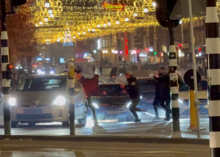 Youth clash with Israeli football fans outside Amsterdam Central station