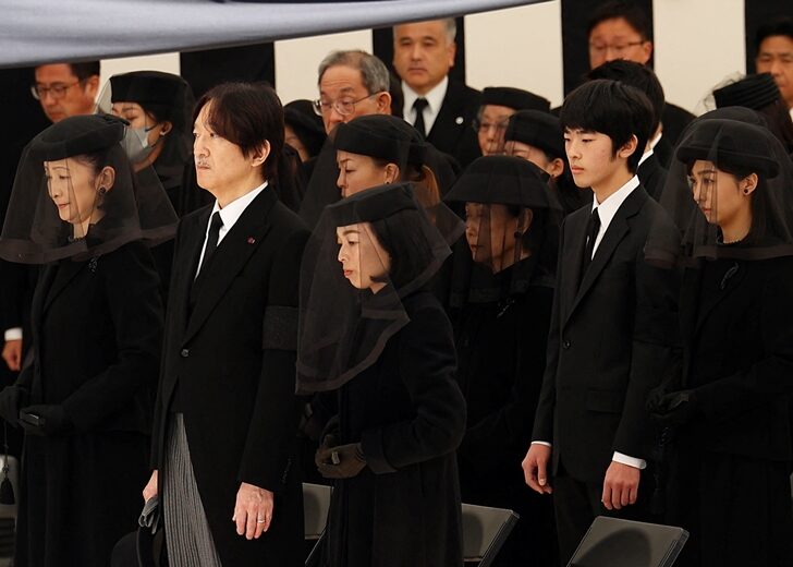 Funeral service of Japan's late Princess Mikasa