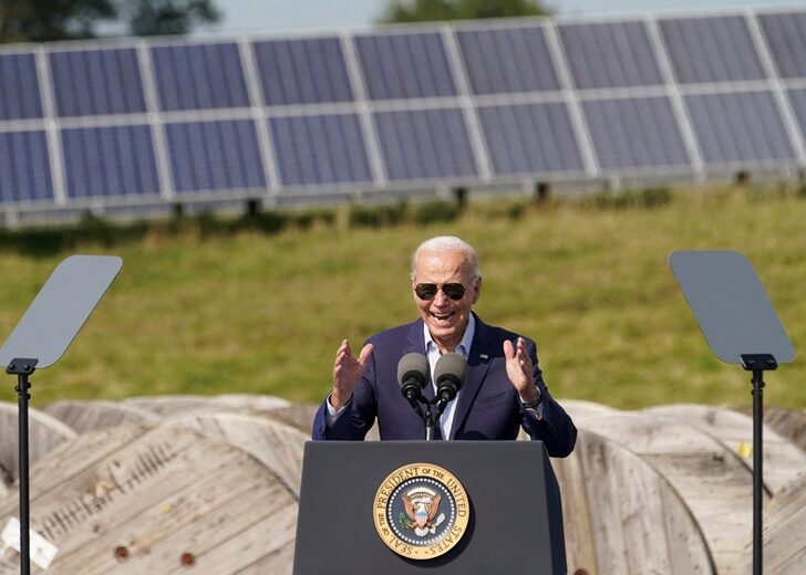 FILE PHOTO: U.S. President Biden visits Vernon Electric Cooperative, in Westby